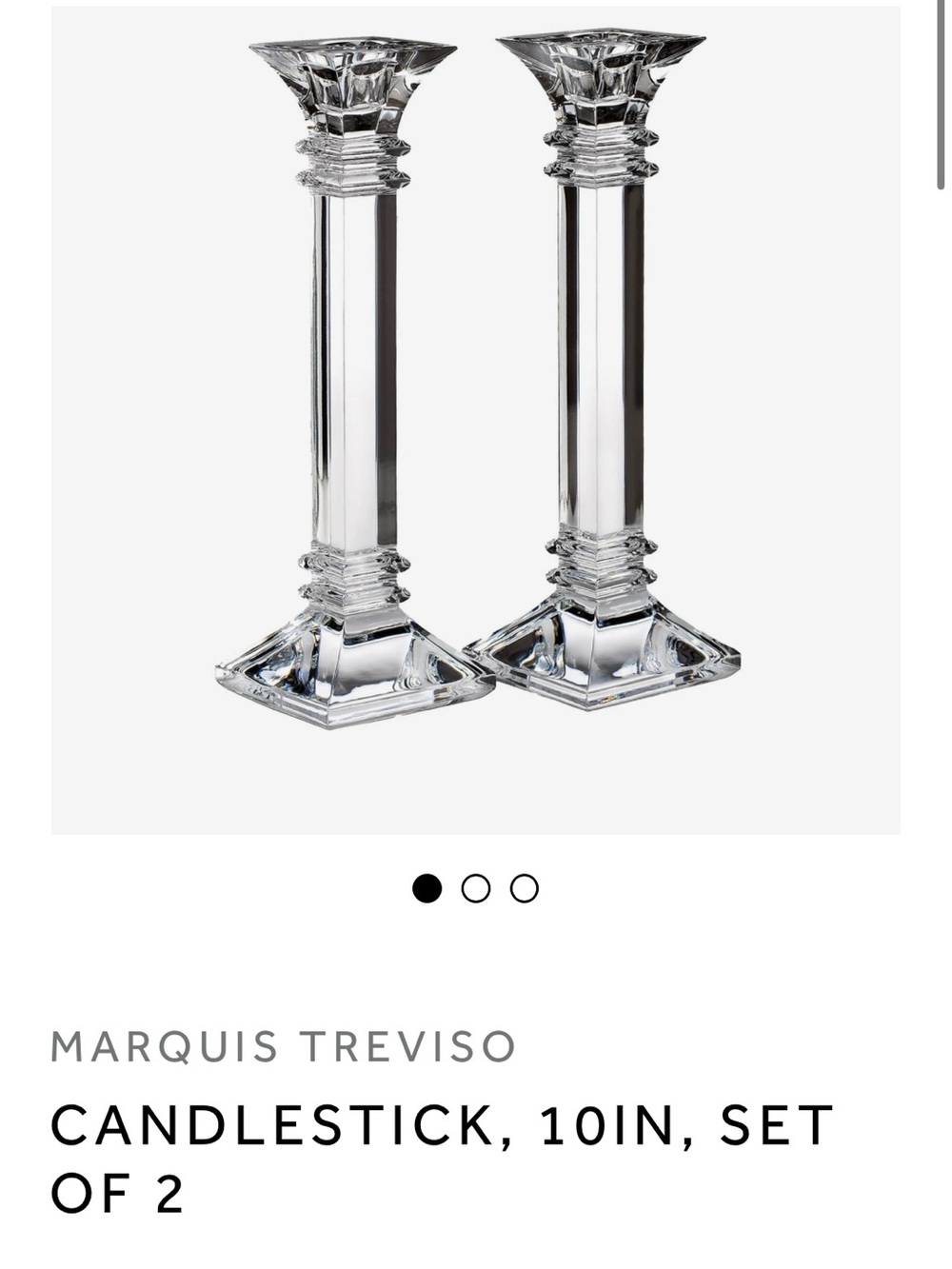 Waterford Marquis Crystal Candlesticks